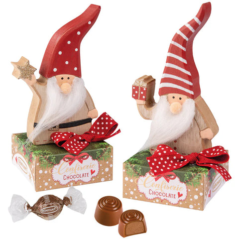 Günthart Wooden Santa Pralines Box 3.70oz