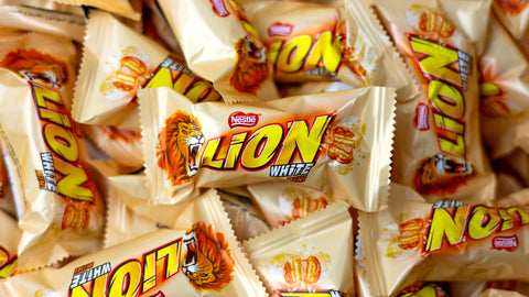 Lion White Mini Bars, Best By: March 2023